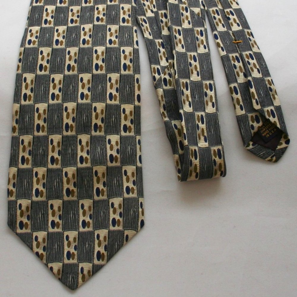 XMI for Nordstrom Geometric Checker Silk Tie